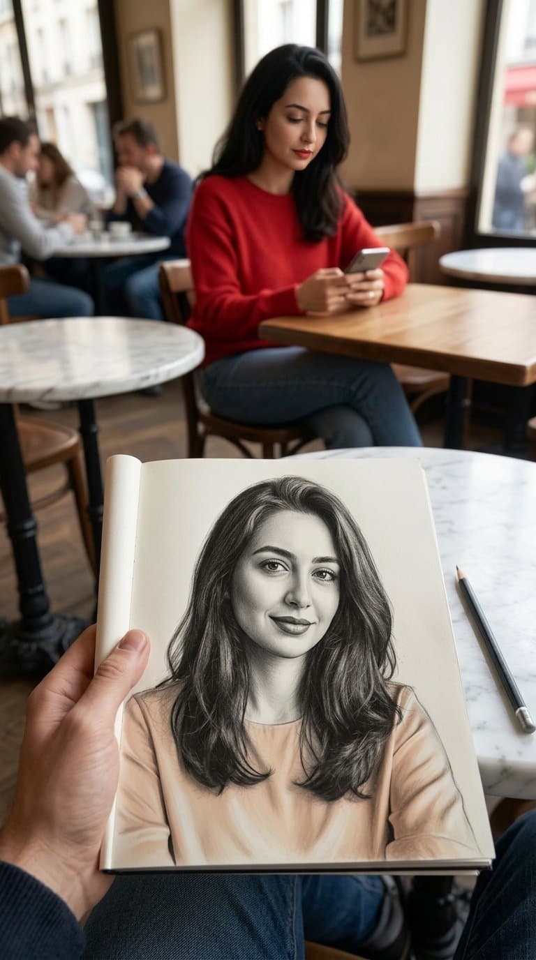 Photorealistic candid smartphone snapshot of an adorable tod