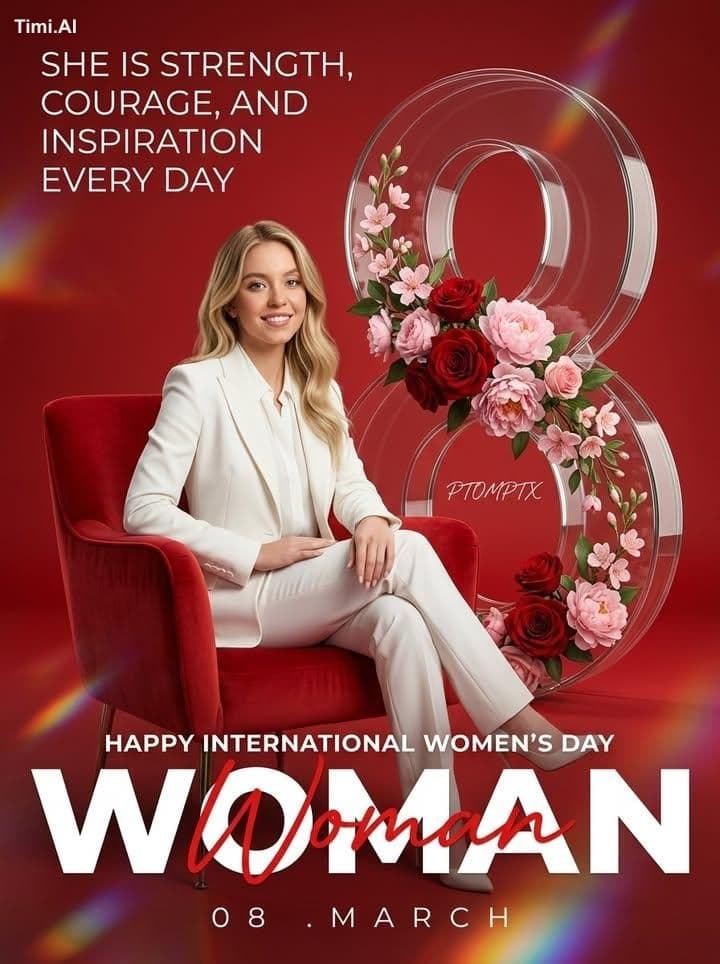Create a high-end promotional poster for International Women